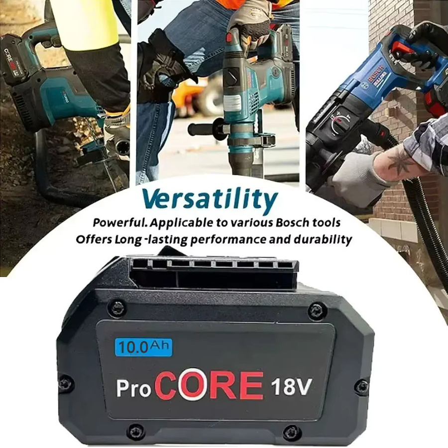 Bosch Professional 18V 10,0Ah Lithium-Ionen-Akku Schwarz für BAT609 und BAT618 ProCORE Ersatz - Bild 8