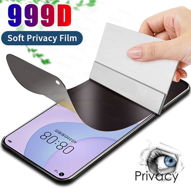 3er-Pack Privatsphäre Hydrogel-Displayschutz für Samsung Galaxy S25 S24 S23 S22 S21 Ultra und weitere Modelle, transparent - Bild 1
