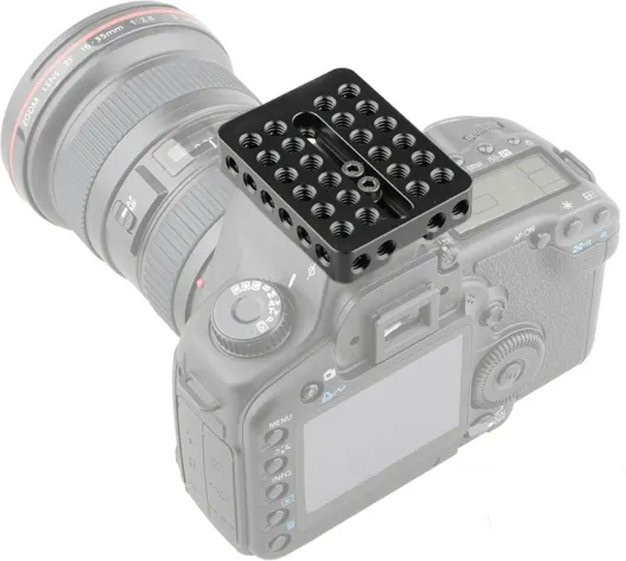 CAMVATE Top Montage Platte in Schwarz für Canon, Nikon und Sony Kameras - Bild 1