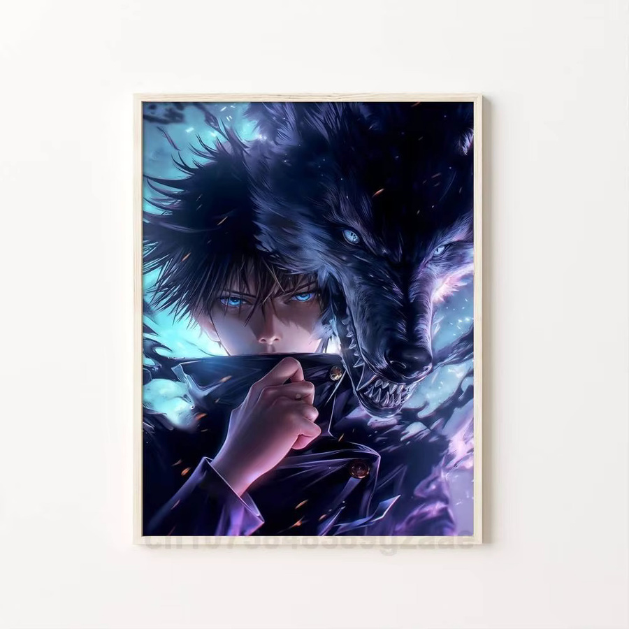 Kayou Fushiguro Megumi Poster Kunstdruck im Anime-Stil, Mehrfarbig, B: 15,0 cm, H: 10,0 cm - Bild 7