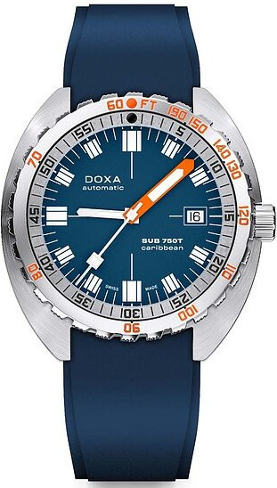 Doxa Armbanduhr, Automatik, Edelstahl, Blau, 45 mm, Herren - Bild 1