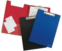 Leitz Klemmbrettmappe Flap für A4 in Schwarz und Silber - Bild 1