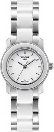 Tissot Armbanduhr Keramik, Quarz, Edelstahlarmband, 28 mm, Damen, Weiß - Bild 1