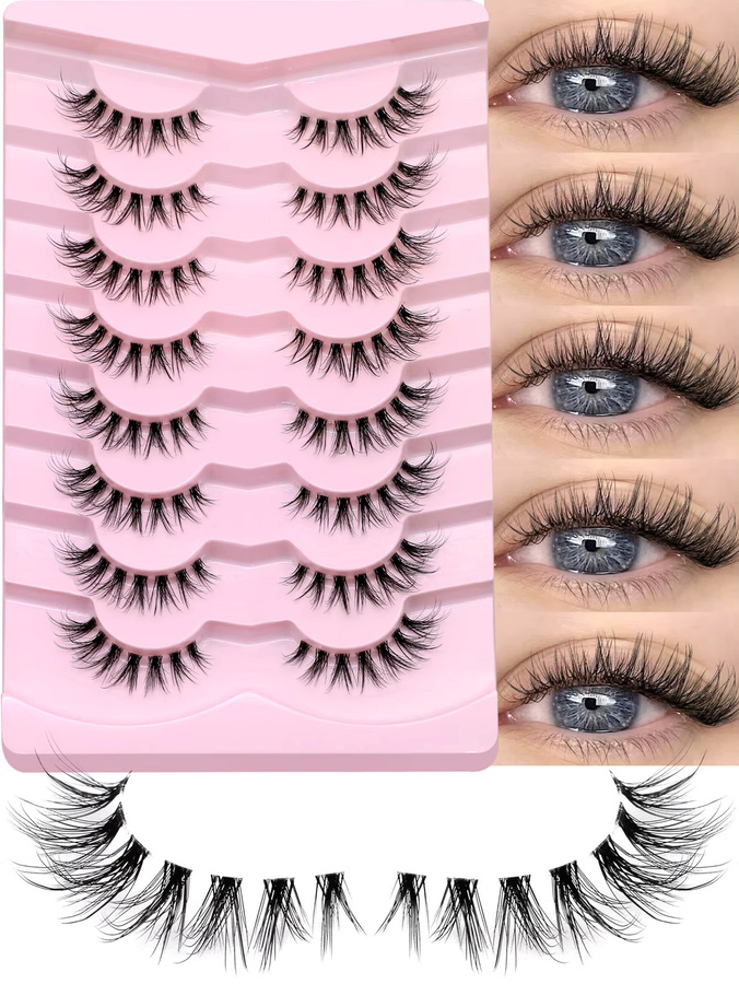 VELTRINAY Künstliche Wimpern, Katzenaugen-Wimpern, Wispy Lashes - Bild 2