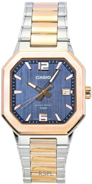 Casio Armbanduhr, Quarz, Edelstahl, Bicolor, Schwarz, Herren - Bild 1