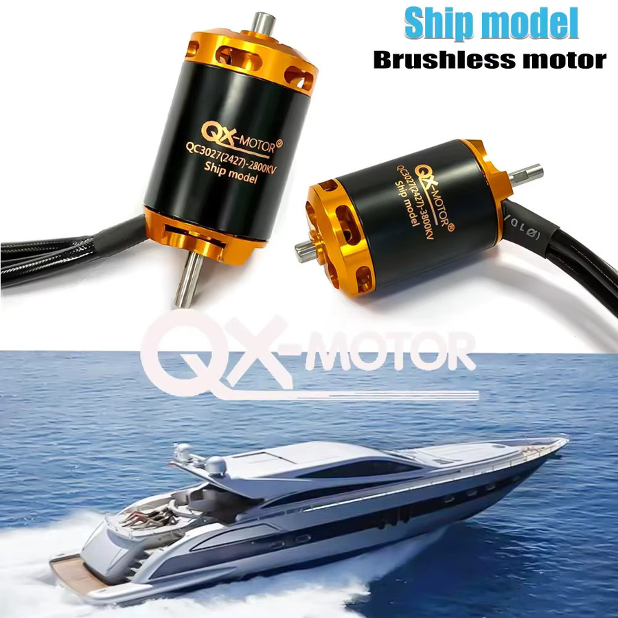 QX-MOTOR QC3027 Bürstenloser Motor, für RC Auto- und Bootmodelle, mit 120A ESC - Bild 3