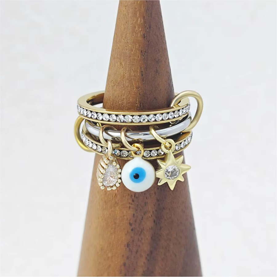 Spinelli Kilcollin Ringe, Edelstahl, Gold, Damen, Zirkonia - Bild 2
