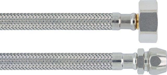 OBI Flex-Armaturen-Schlauchverbinder aus Edelstahl in Chrom/Silber, Anschluss G 3/4 Zoll, Länge: 40 cm - Bild 1