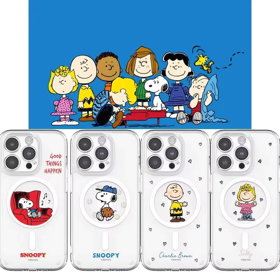 Potdemiel Snoopy & Charlie Brown Handyhülle für iPhone 17 Air 16 15 14 13 12 11 Pro Max aus Acryl und Silikon mit kabelloser Ladefunktion - Bild 2
