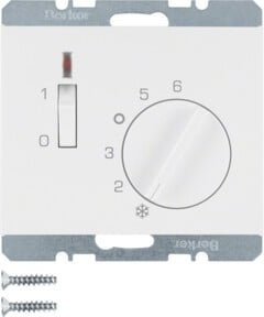 Berker Raumtemperaturregler mit Öffner in Weiß - Bild 1