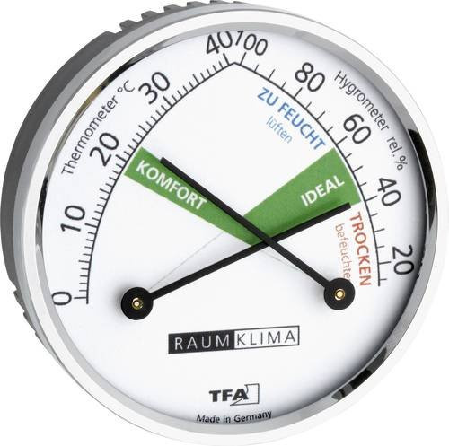 TFA Dostmann Thermo-Hygrometer in Silber 45.2024 - Bild 1