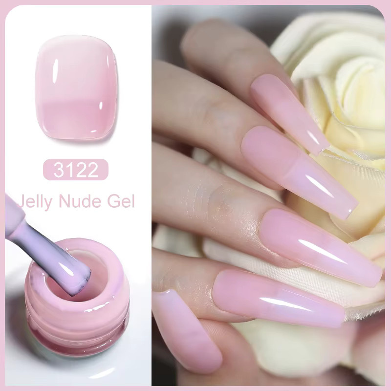 Clou Beaute Jelly Nude Gel Nagellack, glänzend, Unisex - Bild 2