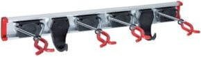 Bruns Gerätehalterleiste aus Aluminium mit 4 Haltern und 2 Haken, Breite: 50 cm - Bild 1