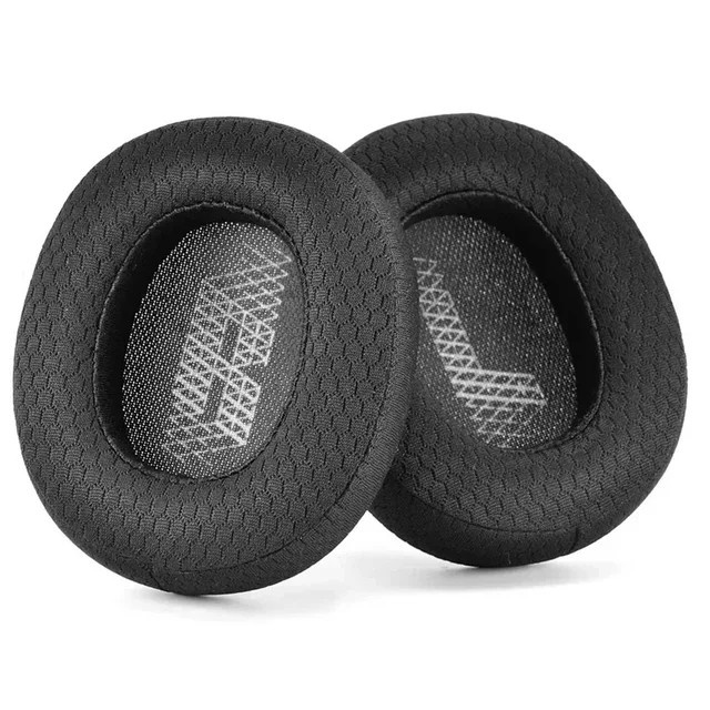 Atmungsaktive Ersatz-Ohrpolster im Fußball-Mesh-Stil für JBL E65, E65BTNC, Duet NC, Live 650BTNC und Live 660BTNC in Schwarz - Bild 1