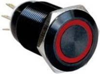 Bulgin Switch in Rot und Schwarz aus Aluminium MPI005RTELARD12 - Bild 1