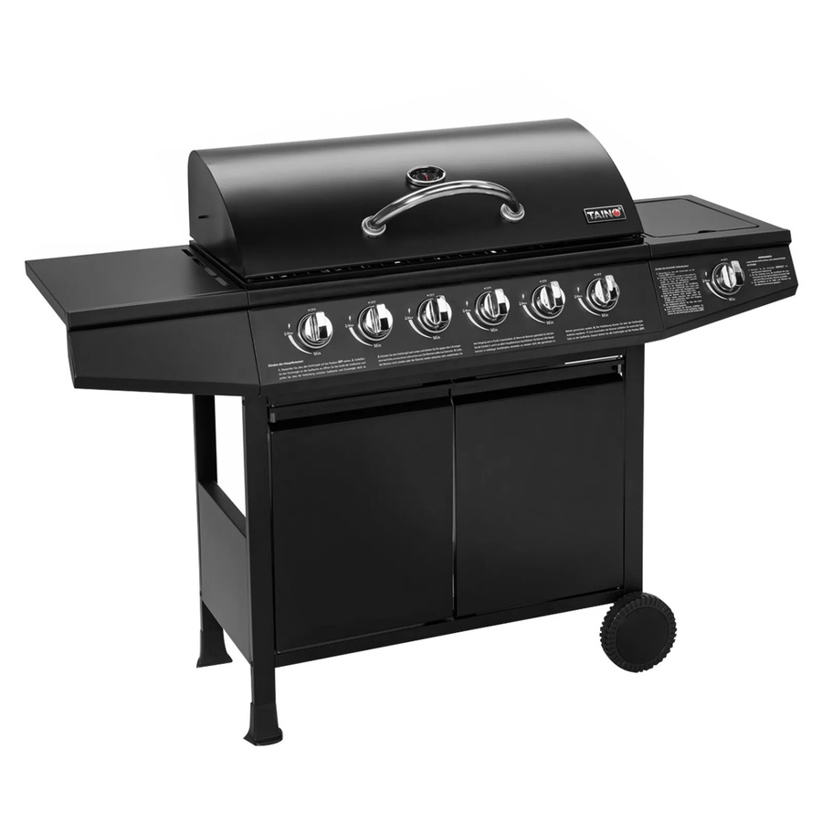 Taino Basic Gasgrill BBQ Grillwagen aus Edelstahl mit 6 Brennern und Seitenkocher - Bild 2