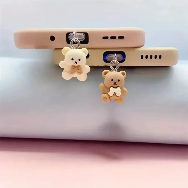 Niedriger Bären-Staubschutz für Samsung mit USB-C-Schnittstelle und iPhone-Kompatibilität - Bild 1