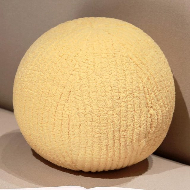 Yiran toy Plüschball Kissen Gelb, Durchmesser: 30 cm - Bild 1