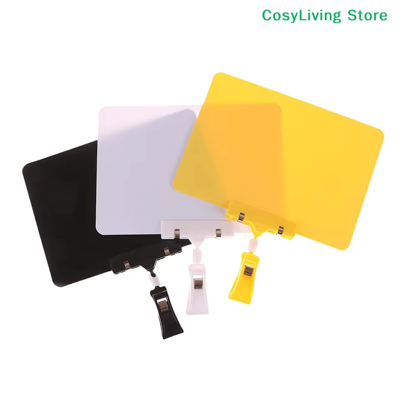 Wasserdichter Whiteboard-Halter aus PVC als Obst-Preisschild-Clip für Waren-Display und Lebensmittel-Werbeschilder in Schwarz und Mehrfarbig - Bild 5