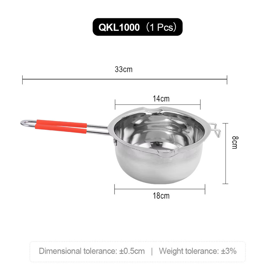 MTM Schmelztiegel aus Edelstahl 304 in Silber, 1000 ml, ideal zum Schmelzen von Schokolade, Butter, Käse oder Kerzenwachs - Bild 6