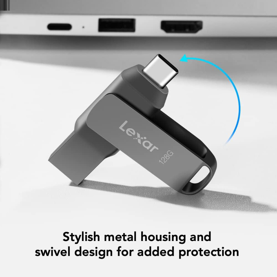 Lexar 2-in-1 USB-Stick mit USB-C und USB-A Anschluss, USB 3.2 Dual-Port Laufwerk, 64 GB, bis zu 130 MB/s - Bild 2