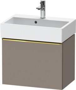 Duravit Waschtischunterschrank D-Neo Compact in Basalt Grau Hochglanz, B/T/H: 58,4 x 37,2 x 44 cm - Bild 1