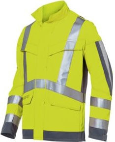 Kübler Warnjacke PROTECTIQ HIGH VIS ARC1 PSA Klasse 3 in Warngelb/Anthrazit/Schwarz Größe 44 - Bild 1