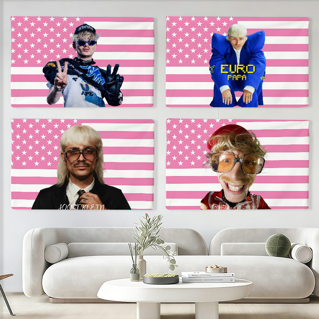Joost Klein Flagge von Warner Bros. als Wandkunst und Dekoration für Party, Club oder Outdoor, B/H: 60 x 40 cm - Bild 1