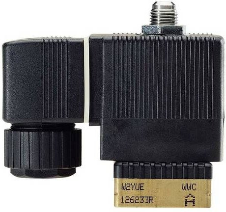 Bürkert Hubankerventil 126410 6014 in Schwarz, 230V, Flansch, G 1/8 Nennweite, 2mm, direktwirkend - Bild 1