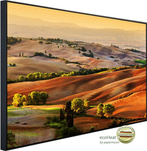 papermoon EcoHeat Infrarotheizung Toskana Landschaft mit Matt-Effekt in Bunt, App-Steuerung und Überhitzungsschutz - Bild 1