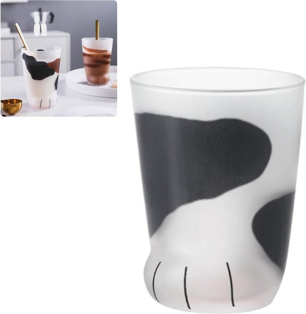 CosyHome Katzenpfoten Glasbecher Transparent 300 ml - Bild 1