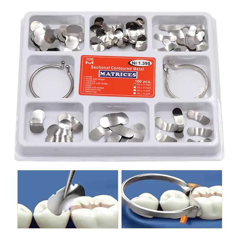 JIECARE Dental Douban Forming Sheet Set, Mundpositionierungs-Forming Sheet aus Edelstahl, mit zwei Ringen - Bild 3