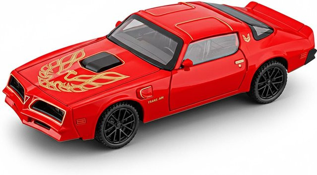 Linyi toy car Pontiac Firebird Trans Am Modellauto, 1:32, Metall, Rot, ab 14 Jahren - Bild 1