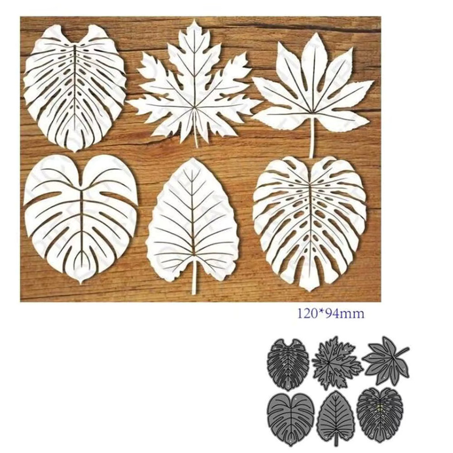 Metall Stanzformen für Scrapbooking und DIY Bastelarbeiten mit Ahornblättern und Kürbis-Motiven für Halloween und Dekorationen - Bild 3