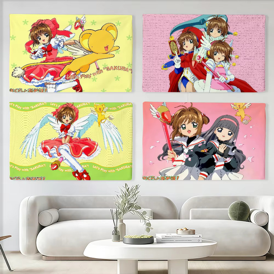 Warner Bros. Cardcaptor Sakura Anime Wandbanner Dekoration, Mehrfarbig, 40 x 40 cm - Bild 2