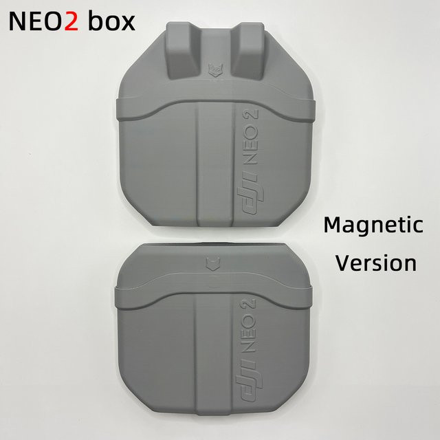 DJI Neo 2 Magnetischer Schnappdeckel in Grau als leichte Schutzbox für das digitale Übertragungsmodul und Zubehör - Bild 1