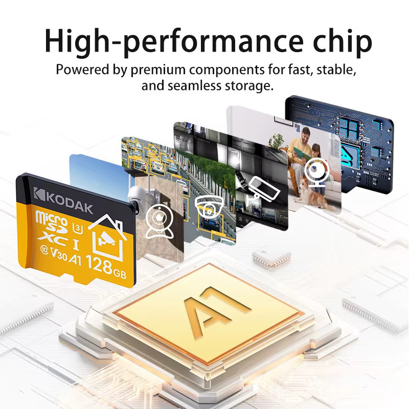 Kodak MicroSD-Speicherkarte für Heimsicherheitsüberwachung, Mobiltelefone und Drohnen - Bild 3