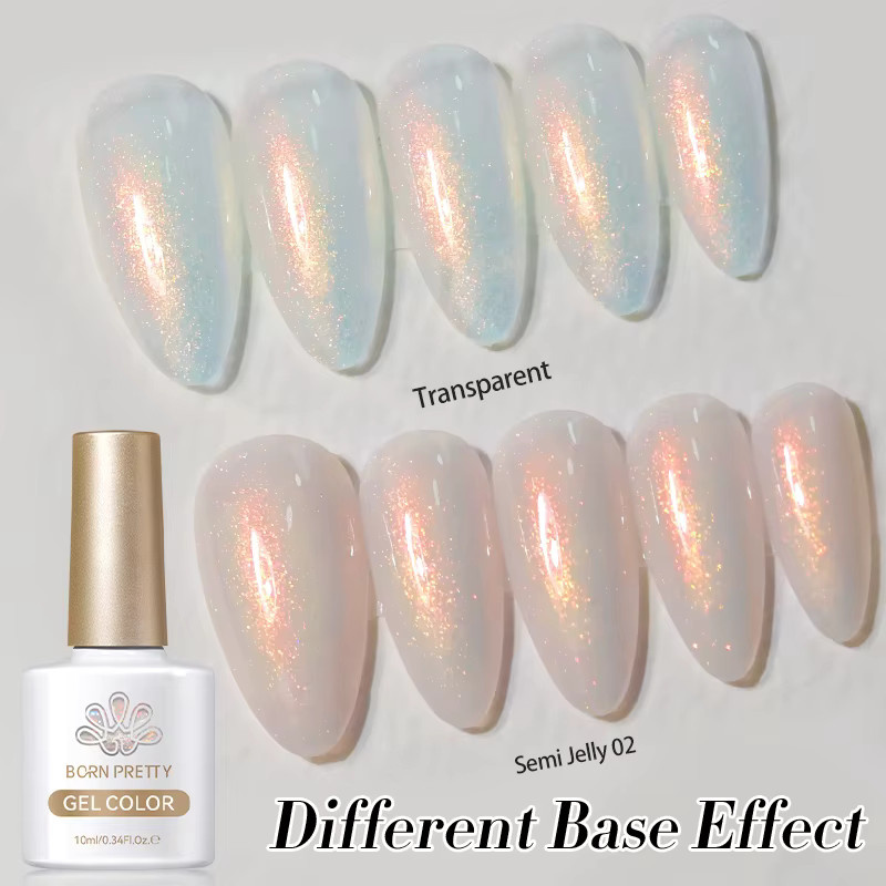 BORN PRETTY Aurora Glitter Gel Nagellack, 10 ml, Glänzend - Bild 2
