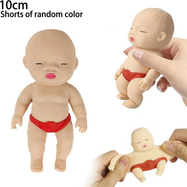 BC Pet Supplies Baby-Puppe Spielzeug, Schwarz Weiß beige, ab 12 Jahren - Bild 1