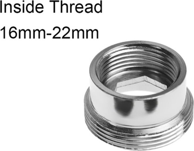VIBRATITE Wasserhahn-Adapter aus Messing mit 2 Dichtungen für die Küche, silberfarben - Bild 1