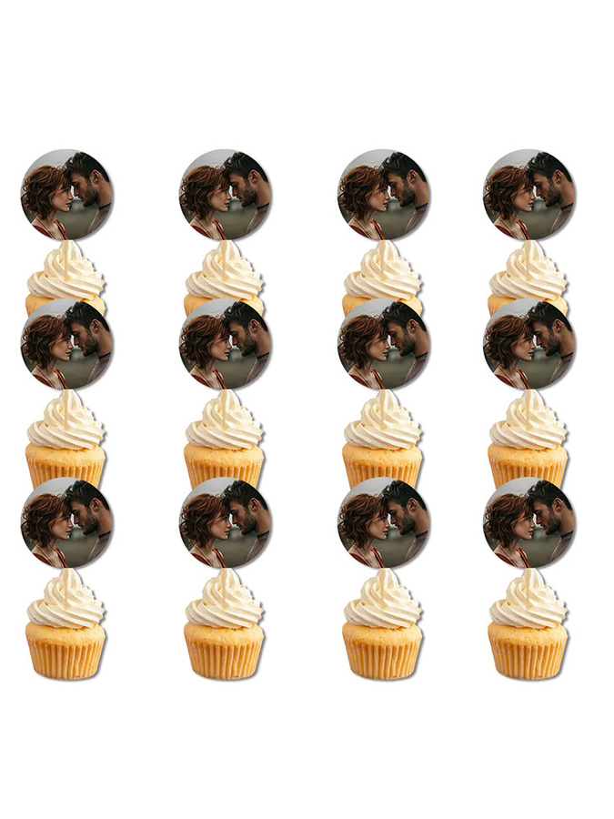 Individuell gestaltbare Cupcake-Dekoration mit Foto für Geburtstage und Hochzeiten von cyuan in Mehrfarbig - Bild 6