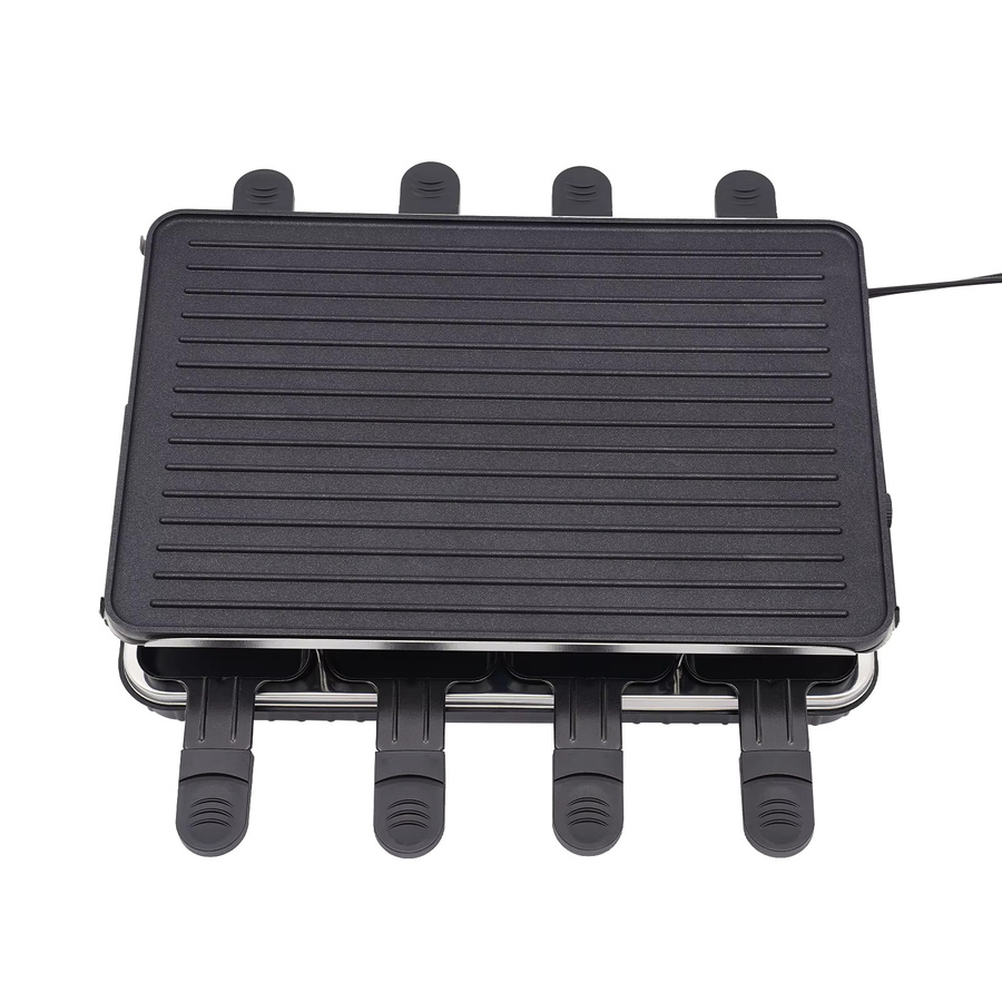 Bymaocar Elektrogrill Tischgrill mit 1 großen und 8 kleinen antihaftbeschichteten Tabletts, 220–240 V - Bild 2