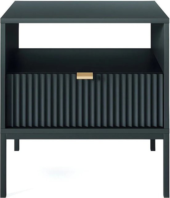 Nachttisch Liouba von Vente-unique in Schwarz, Breite: 54 cm - Bild 1