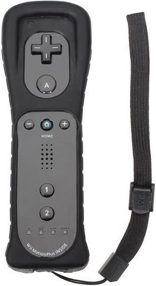 Motion Plus Rechte Fernbedienung für Nintendo Wii und Wii U in Schwarz - Bild 1