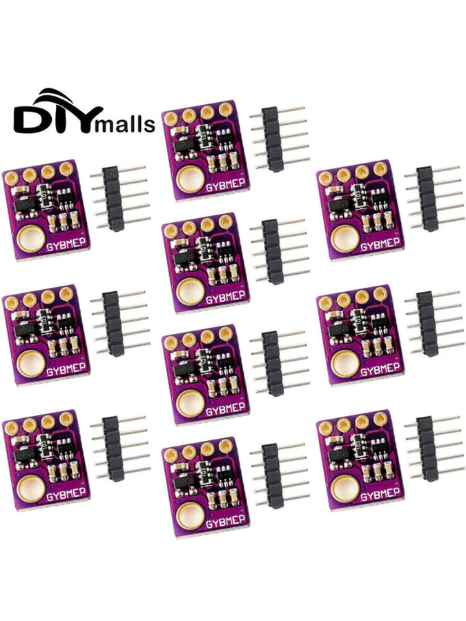 DIYmalls BME280 Digitaler Sensor für Temperatur, Luftfeuchtigkeit und Luftdruck, I2C und SPI, Lila - Bild 3