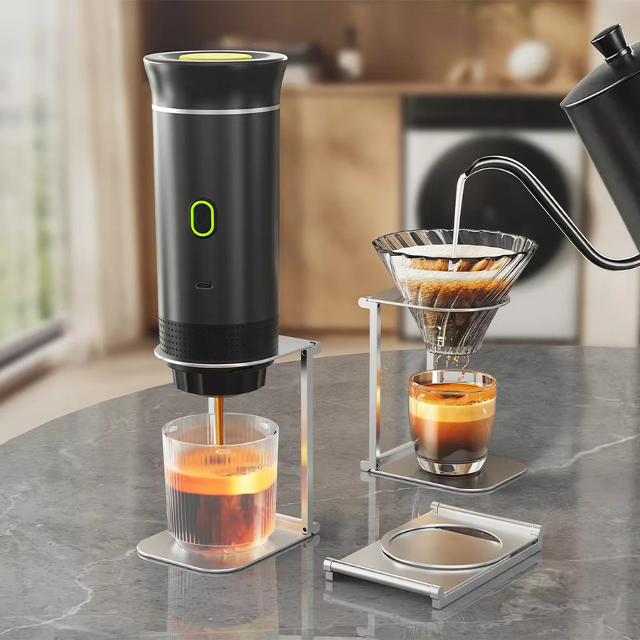 FEB.WIND Faltbarer Kaffeeständer für Pour Over Kaffee, Tragbarer Tropfhalter in Silber, ideal für Home, Office und Camping - Bild 4