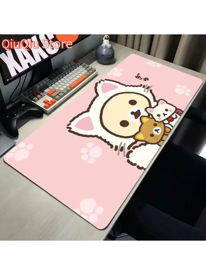 Potdemiel Rilakkuma XXL Mauspad in Pink für Gaming und Büro - Bild 2