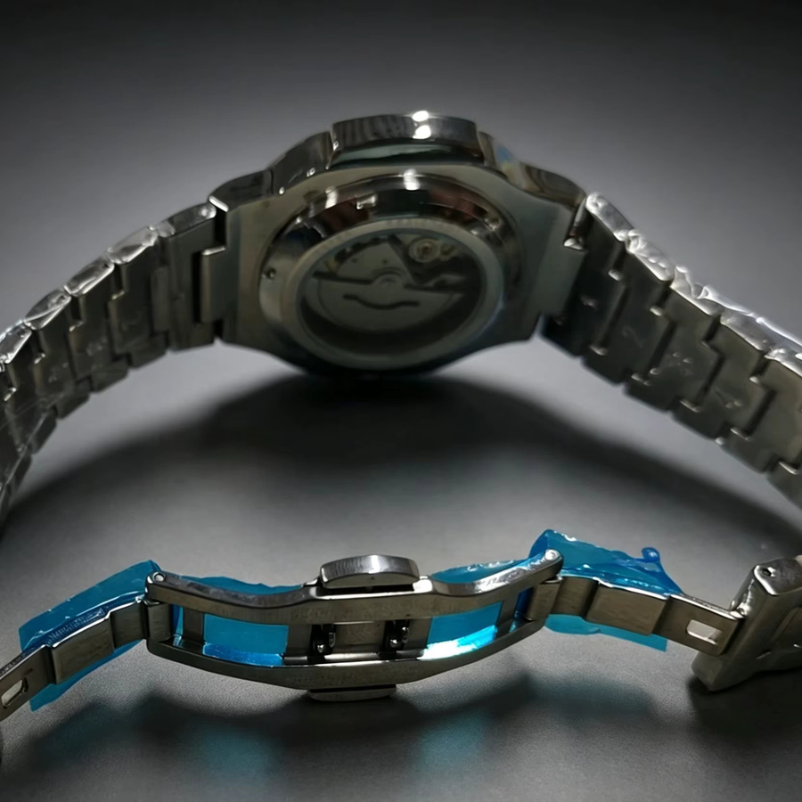 LUOLINGONGJUE Armbanduhr Automatik, Edelstahl, Diamantbesetzt, Herren - Bild 2