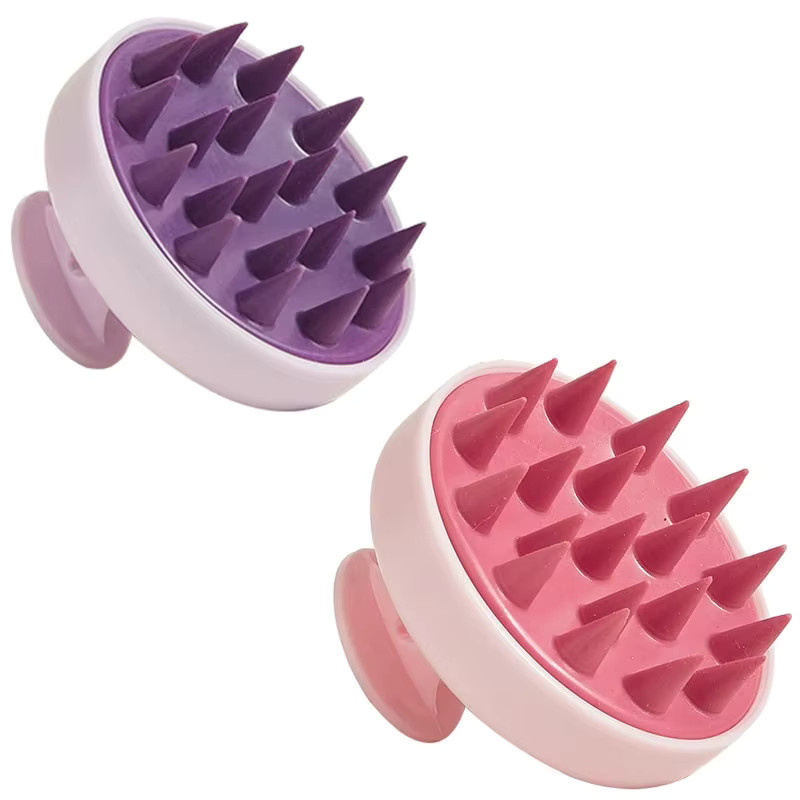 Silikon Shampoo Pinsel, Kopfhautmassage Kamm für Haare und Körper, Unisex - Bild 4