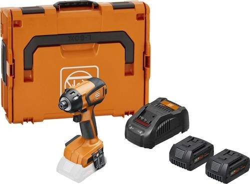 Fein Akku-Schlagschrauber ASCD 18-200 W4 AS Set mit 2 Akkus à 5,0 Ah und Ladegerät in L-Boxx, Orange - Bild 1